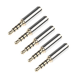 5pcs Adaptateur Audio Pour Casque 3.5mm Mâle à 2.5mm Femelle Fiche 3,5 Mm À Prise Jack Stéréo 2,5 Mm