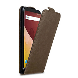 Cadorabo Coque WIKO VIEW GO Etui en Marron