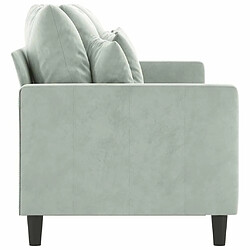 Acheter Maison Chic Canapé à 3 places,Canapé droit,Sofa de Salon,Banquette Gris clair 180 cm Velours -GKD387212