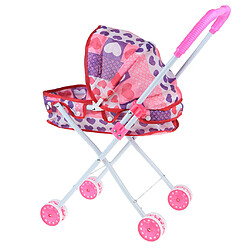 Mini-poussette pliable pour poussette de chariot de poussette faisant semblant de jouer le coeur de jouets pas cher