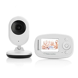 Wewoo Babyphone vidéo Babycam blanc 2,4 pouces LCD 2.4GHz surveillance sans fil caméra bébé moniteur avec 7-IR LED Night Vision, Talk bidirectionnel