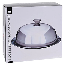 Avis Excellent Houseware Plateau de service avec cloche Acier inoxydable