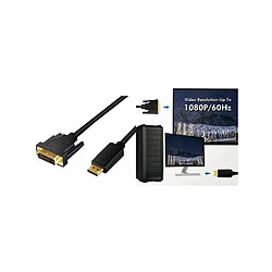 LogiLink Cordon convertisseur DisplayPort - DVI, 1,0 m, noir ()