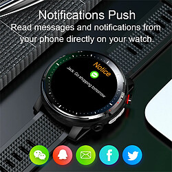 Universal Smartwatch Homme Imperméable Surveillance du sommeil Tension artérielle Fréquence cardiaque Exercice Fitness Smartwatch | Smartwatch (Noir) pas cher