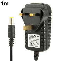 Wewoo Adaptateur Haute qualité UK Plug AC 100-240V à DC 9V 2A secteur, conseils: 5,5 x 2,1 mm, longueur de câble: 1 m