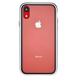 Bumper en métal magnétique argent pour votre iPhone XR 6.1 pouces