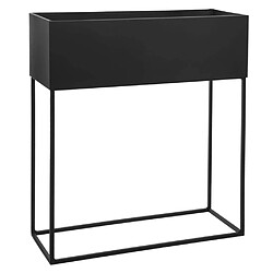 Atmosphera, Createur D'Interieur Jardinière Rectangle Métal Noir x 2