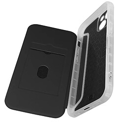 Avizar Etui pour iPhone 14 Clapet Magnétique Porte Carte série Piano Book noir