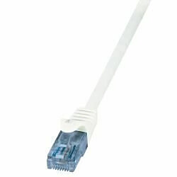 LogiLink CP3071U câble de réseau 5 m Cat6a U/UTP (UTP) Blanc (LOGILINK - Patch Cable Cat.6A 10GE Home U/UTP EconLine white 5,00m)