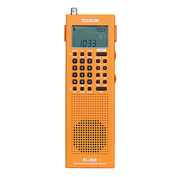 Universal Nouveau PL 368 micro portable DSP ETM ATS FM stéréo ondes moyennes et ondes courtes World Band stéréo radio 64 108 MHz |(Orange)