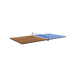 1001jouets Plateau 2 en 1 dinatoire et Ping Pong pour billard convertible table 8 personnes Arizona Hêtre boisé.