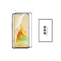 PHONECARE Kit Film Caméra Arrière + Verre Trempé 5D Full Cover pour Samsung Galaxy M54 5G - Transparent / Noir