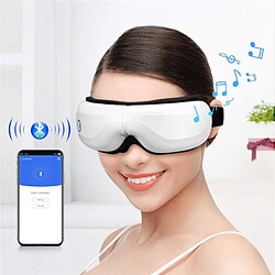 Acheter Universal Masseur oculaire électrique Vibrateur à pression d'air Masseur Bluetooth Appareil d'entretien Soulagement des rides Thermocompression Therapie Lunettes | Masseur oculaire (blanc)