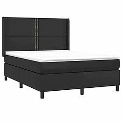 Acheter Sommier à lattes et matelas LED,Cadre à lattes de lit pour Adulte Noir 140x190cm Similicuir -MN51512