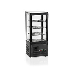 Vitrine réfrigérée pour présentation et stockage sur comptoir 78L - Noir ou Gris - Tefcold