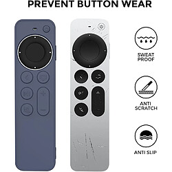 SANAG etui Pour Apple Tv 4K Hd Siri Remote 3E Generation(2022) / Apple Tv Siri Remote 2E Generation(2021) Leger, Mince, Silicone Sans Rayures, Absorption Chocs, Accès Complet À Toutes Fonctions pas cher