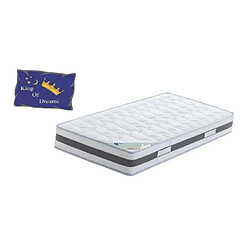 Matelas king of dreams 140 x 200 cm polyurethane memeoire de forme 55.0