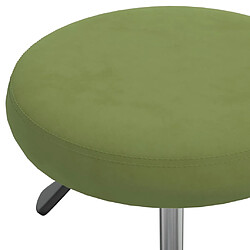 Acheter vidaXL Tabouret de massage Velours Vert clair