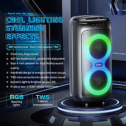 Avis Yonis Enceinte Bluetooth Portable Son 3D Autonomie 1.5h Lumière RGB