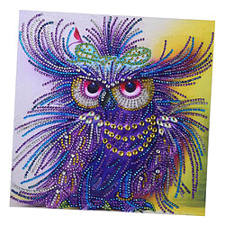 Bricolage 5D spécial en forme de diamant peinture strass animaux images Owl 1 pas cher