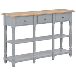 Maison Chic Table console | Meuble d'entrée | Table d'appoint Gris 120x30x76 cm MDF -GKD40999