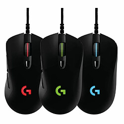 Avis Logitech G403 Prodigy sans fil RGB Optical Gaming Mouse 12 000 dpi, 6 boutons programmables/USB/filaire/sans fil – Noir Connecté noir