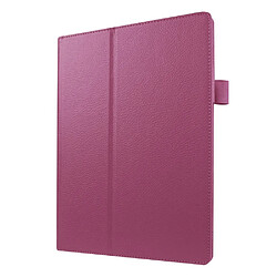 Acheter Etui en PU Smart texture Litchi avec support pour Lenovo Tab 2 A10-30 X30F - Violet