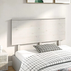 Acheter Maison Chic Tête de lit scandinave,Meuble de chambre Blanc 144x6x82,5 cm Bois massif de pin -MN41259