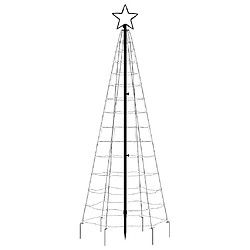 Acheter vidaXL Arbre de Noël lumineux avec piquets 220 LED bleu 180 cm