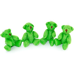 Universal Nouveau mignon et mignon petit ours en peluche vert x 5 - cadeau cadeau anniversaire noël pas cher