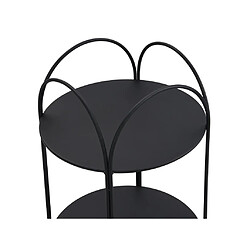 Acheter Vente-Unique Etagère en métal - 2 tablettes - Noir - GRAZIELA