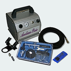 Helloshop26 Kit compresseur airbrush aérographe pour débutants avec un pistolet + accessoires 16_0002295