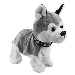 Universal Robot chien jouet électronique contrôle interactif promenade aboiement cadre pour les enfants jouets cadeaux hobby jouet électronique animal de compagnie | animal de compagnie électronique (gris)