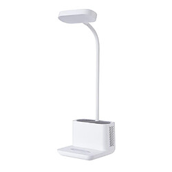 Lampe de table de purification d'ions négatifs de protection des yeux de charge USB LED pliante - blanc