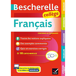 Bescherelle français collège : grammaire, orthographe, conjugaison, vocabulaire, littérature et image : conforme au programme - Occasion