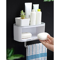 Universal Porte-papier de toilette multifonctionnel Porte-rouleaux de toilette double couche idéal pour les étagères de cuisine et de salle de bains Porte-papier | Porte-papiers (gris) pas cher