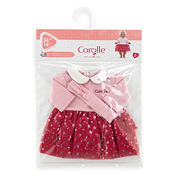 Corolle Bb36 robe + bandeau petales de coeurs