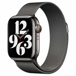 Bracelet à boucle Milanais pour Apple Watch Series 1 á 9 / SE (38/40/41 mm) | Series 10 (42 mm) - Graphite