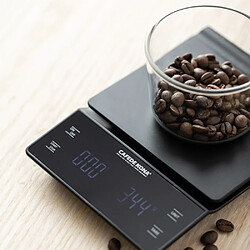 Acheter Universal 3kg/0.1G Intelligent Liquid Coffee Scale and Timer Portable Electronic Digital Kitchen Scale High Precision LCD Coffee Pot Balance(Le noir)