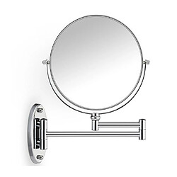 Avis Miroir de Maquillage Grossissement 5x Recto-Verso Double Face à Fixation Murale Chrome avec LED Lumière EU