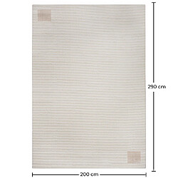 Acheter ICONIK INTERIOR Grand Tapis Design Contemporain et Moderne - Beige (290x200 cm) - Cyru Beige