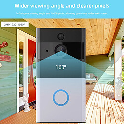 Universal Homepage Smart WiFi Vidéo Sonnette Télécommande Sans fil Sonnette Téléphone Portable Voix Interphone Vidéo Alarme antivol M1(Gris)