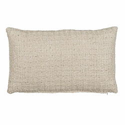 BigBuy Home Coussin Coton Lin Gris 50 x 30 cm