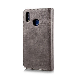 Avis Wewoo Housse Étui gris pour Huawei P20 Lite, avec titulaire et fentes Crazy Horse Texture Flip détachable en cuir magnétique cartes porte-monnaie