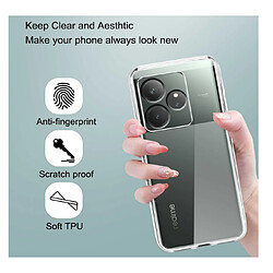 Avis Htdmobiles Coque pour Realme GT 6 et GT 6T 5G - housse etui silicone gel fine + film ecran - TRANSPARENT TPU