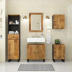 Maison Chic Armoire de Bain | Ensemble de 5 meubles salle de bain bois manguier massif -GKD25835