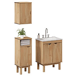 vidaXL Ensemble de meubles salle de bain 3 pcs OTTA bois de pin massif