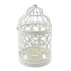 Porte-bougie De Lumière De Thé De Forme De Cage D'oiseau De Style Européen Plaqué Style01