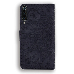 Avis Wewoo Housse Coque Étui en cuir gaufré à Motif mollet plié design double avec fentes pour portefeuille et porte-cartes Xiaomi Mi 9 noir