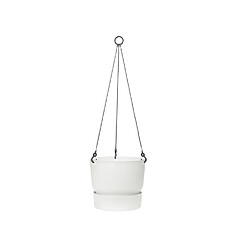 ELHO Pot de fleurs a suspendre Greenville 24 - Extérieur - Ø 23,9 x H 20,3 cm - Blanc